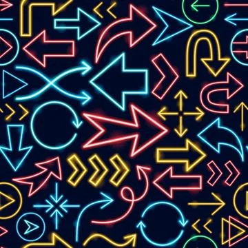 Arrow Seamless Pattern Stock Illustration