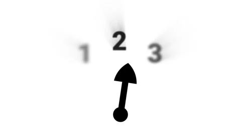 Arrow selection numbers grayscale animation Stock Footage 334210889