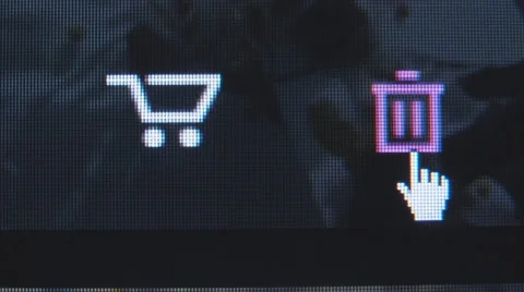 The arrow in the selection pointer basket, bucket Stock Footage 69029446