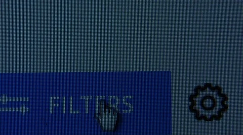 The arrow in the selection pointer filter Stock-Footage 69031276