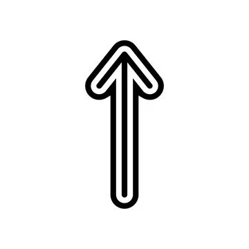 Up arrow sending data glyph icon vector illustration Stockillustratie