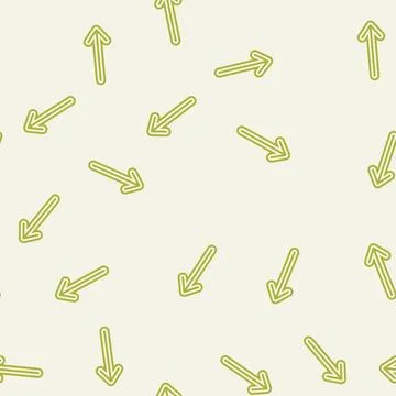 Up arrow sending data glyph seamless pattern Stock Illustration