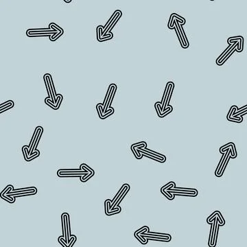 Up arrow sending data line seamless pattern Stock Illustration