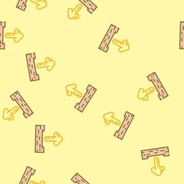 Up arrow sending data vector seamless pattern Stock Illustration