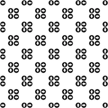 Arrow set pattern vector Illustrazione stock