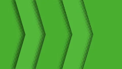 Arrow shape design animation moving right on green screen Stock Footage 237577136
