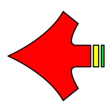 Arrow shape Stock Illustration