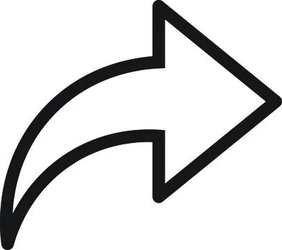 Arrow Share Forward Direction Stock Illustration