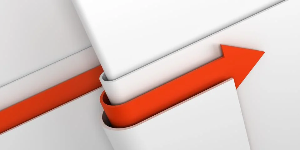 Arrow show solution Stock Illustration