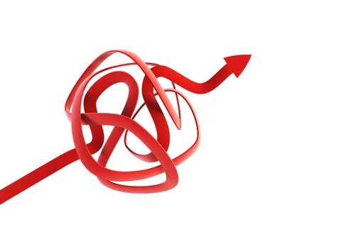 Arrow show the solution Stock-Illustration