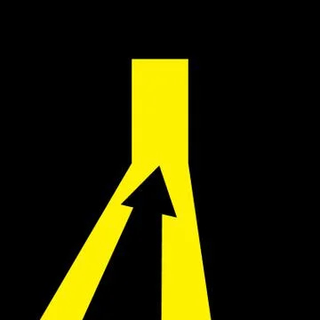 Arrow showing the direction Stock Illustration