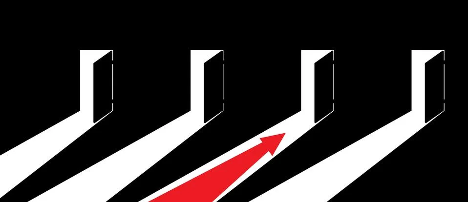 Arrow showing the direction. Stock-Illustration