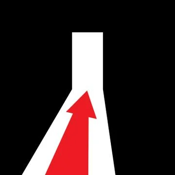 Arrow showing the direction Stock Illustration