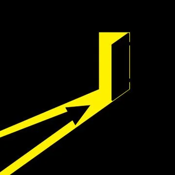 Arrow showing the direction Stock-Illustration