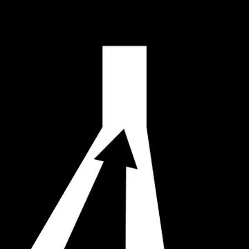 Arrow showing the direction Stock Illustration