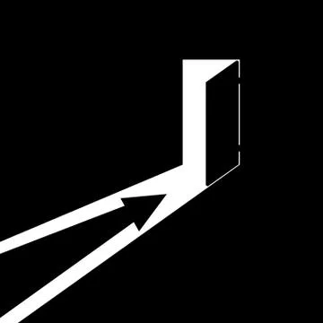Arrow showing the direction Stock Illustration