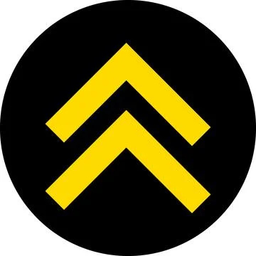 Arrow up side direction inside the black circle. Black Arrow Button Pointing Up. Stock Illustration