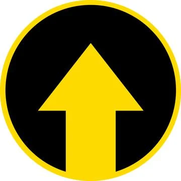 Arrow up side direction inside the black circle. Black Arrow Button Pointing Up. Stock Illustration