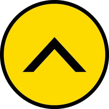Arrow up side direction inside the black circle. Black Arrow Button Pointing Up. Stock Illustration