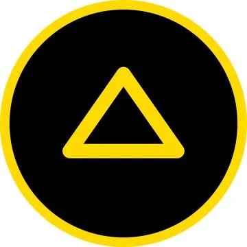 Arrow up side direction inside the black circle. Black Arrow Button Pointing Up. Stock Illustration