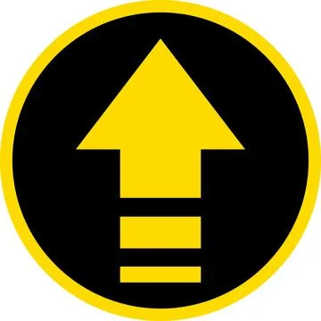 Arrow up side direction inside the black circle. Black Arrow Button Pointing Up. Stock Illustration