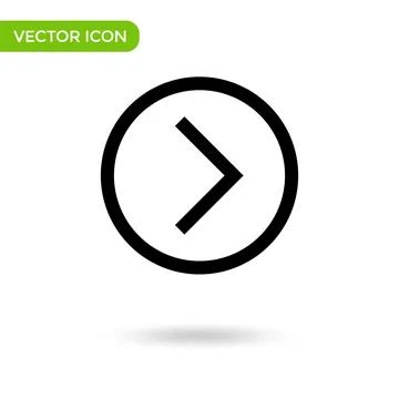 Arrow side icon. minimal and creative icon isolated on white background. vect Stock Illustration