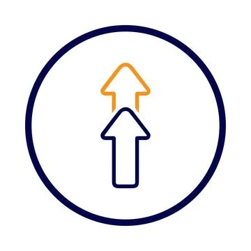 Arrow, sign, up arrow, side arrow, side up sign icon Stock Illustration
