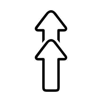 Arrow, sign, up arrow, side arrow, side up sign icon Stock Illustration