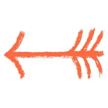 Arrow Sign Brushstroke Texture Illustrazione stock