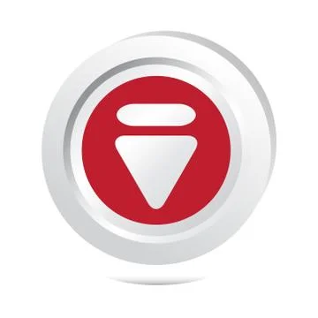 Arrow sign button icon Stock Illustration