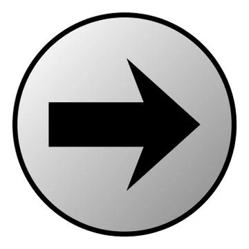 Arrow sign button Stock Illustration