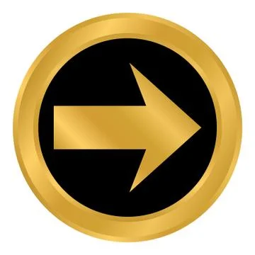 Arrow sign button. Stock Illustration
