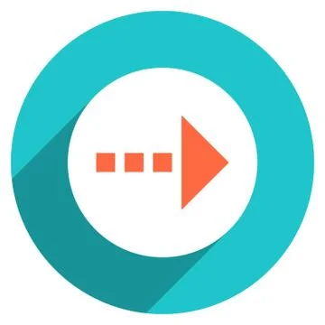 Arrow Sign Circle Icon 스톡 일러스트