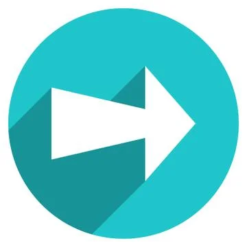 Arrow Sign Circle Icon Illustrazione stock