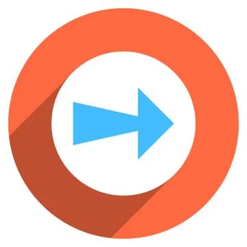 Arrow Sign Circle Icon Иллюстрация