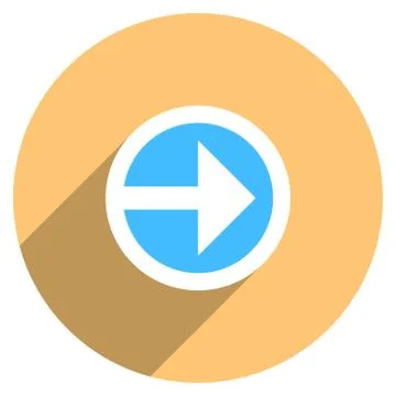 Arrow Sign Circle Icon Stock-Illustration