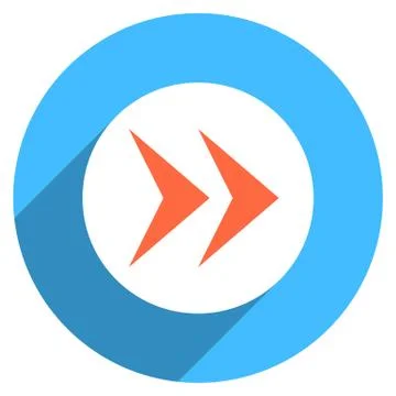 Arrow Sign Circle Icon Illustrazione stock