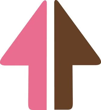Up arrow sign for data upload function Stock Illustration