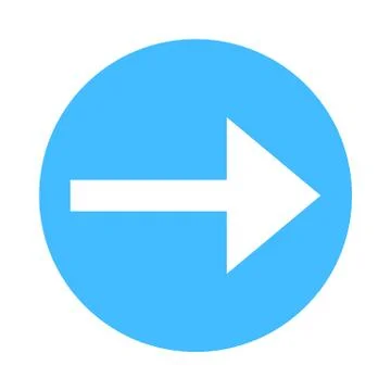 Arrow sign direction icon circle button flat Illustrazione stock