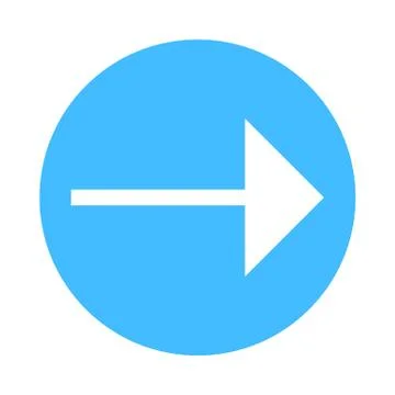 Arrow sign direction icon circle button flat style Illustrazione stock