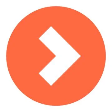 Arrow Sign Flat Circle Icon Illustrazione stock