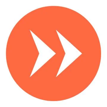 Arrow Sign Flat Circle Icon Stock-Illustration