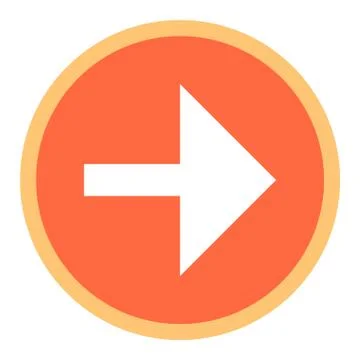 Arrow Sign Flat Circle Icon Stock-Illustration