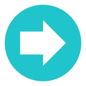 Arrow Sign Flat Circle Icon Illustrazione stock