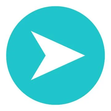 Arrow Sign Flat Circle Icon Stock-Illustration