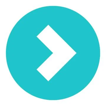 Arrow Sign Flat Circle Icon Illustrazione stock