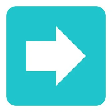 Arrow Sign Flat Square Icon Stock-Illustration