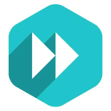 Arrow Sign Forward or Backward Icon Stock-Illustration