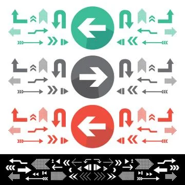 Arrow sign icon Illustrazione stock