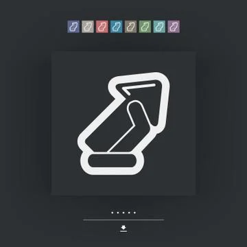Arrow sign icon Stock Illustration